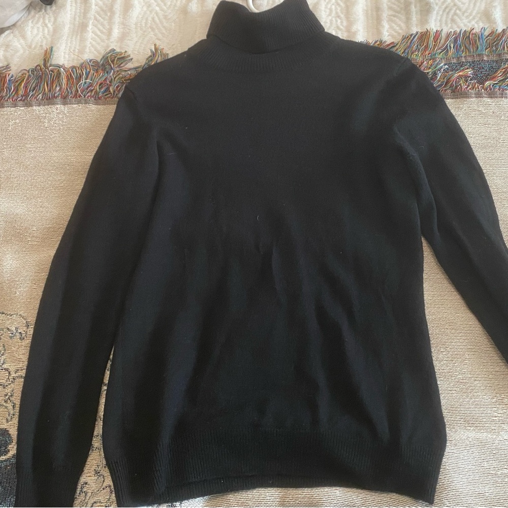 Banana Republic Black Merino Crew Sweater